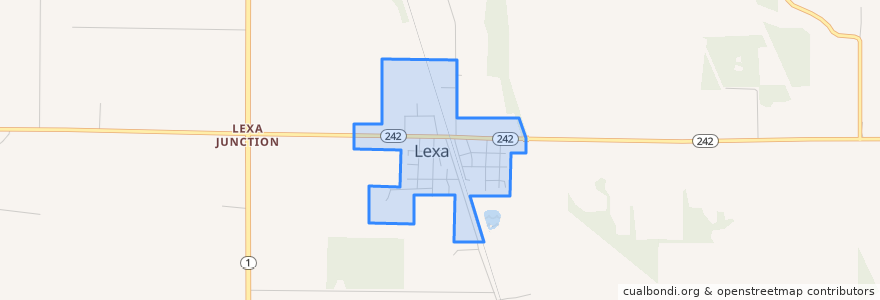 Mapa de ubicacion de Lexa.