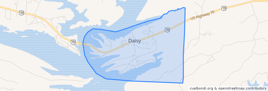 Mapa de ubicacion de Daisy.