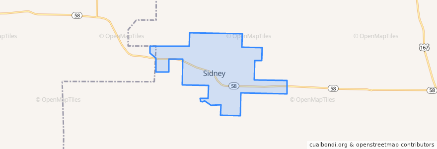 Mapa de ubicacion de Sidney.