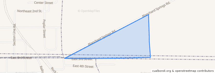 Mapa de ubicacion de Junction City.