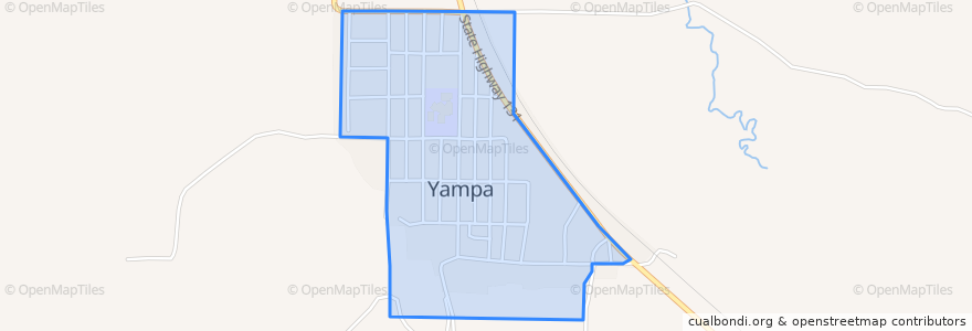 Mapa de ubicacion de Yampa.