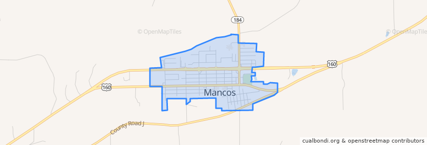 Mapa de ubicacion de Mancos.