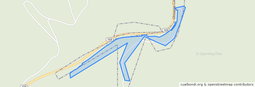 Mapa de ubicacion de Idaho Springs.