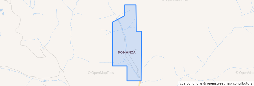 Mapa de ubicacion de Bonanza.