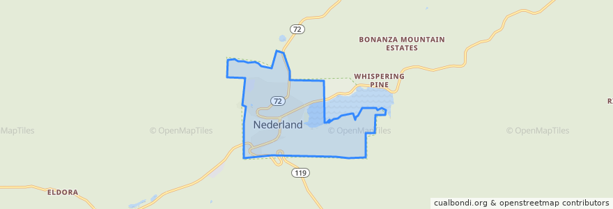 Mapa de ubicacion de Nederland.