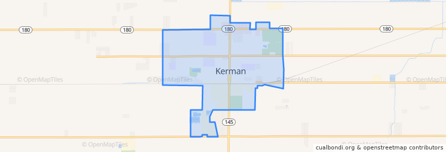 Mapa de ubicacion de Kerman.