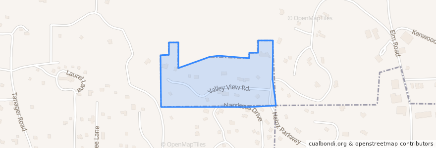 Mapa de ubicacion de Estes Park.