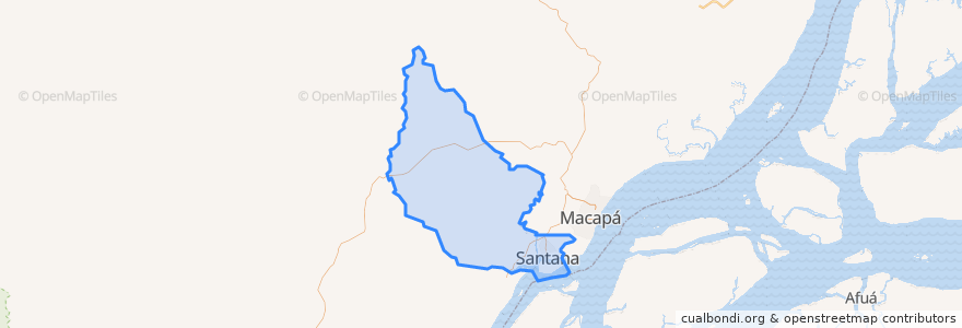 Mapa de ubicacion de Сантана.