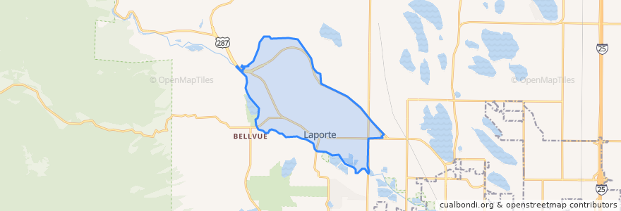 Mapa de ubicacion de Laporte.