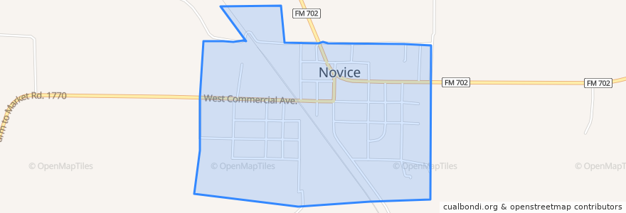 Mapa de ubicacion de Novice.
