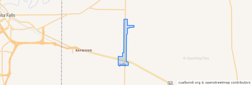 Mapa de ubicacion de Jolly.