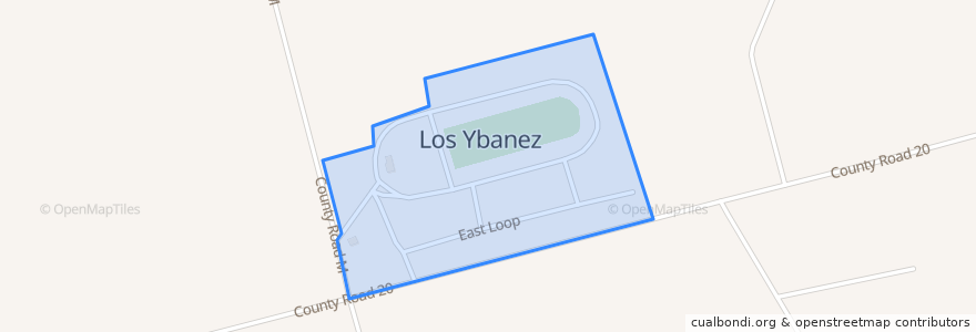 Mapa de ubicacion de Los Ybanez.