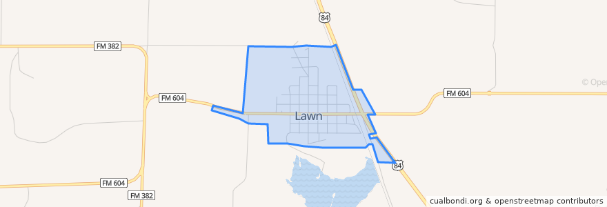 Mapa de ubicacion de Lawn.