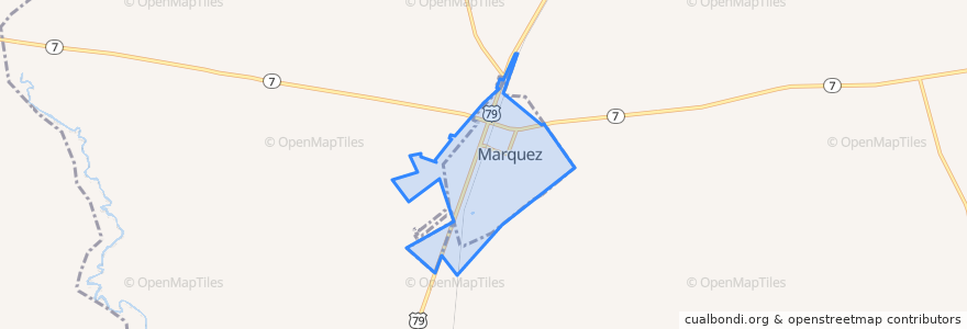 Mapa de ubicacion de Marquez.