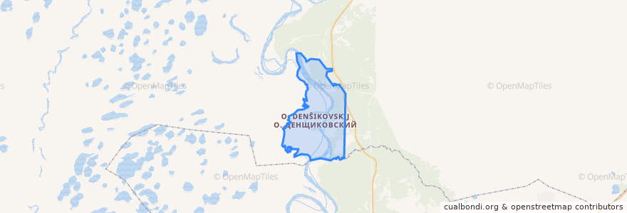 Mapa de ubicacion de сельское поселение Горноправдинск.