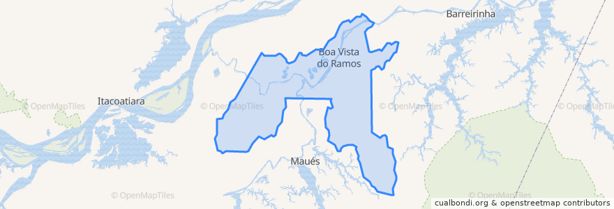 Mapa de ubicacion de Boa Vista do Ramos.