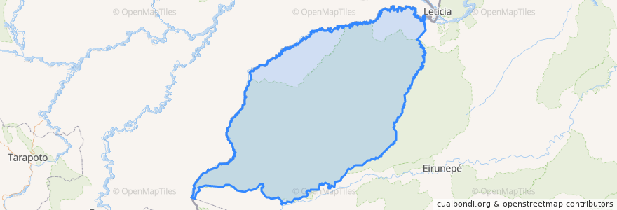 Mapa de ubicacion de Atalaia do Norte.