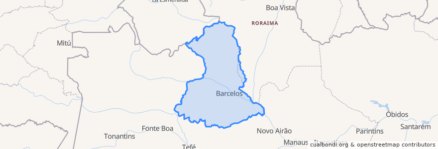 Mapa de ubicacion de Barcelos.