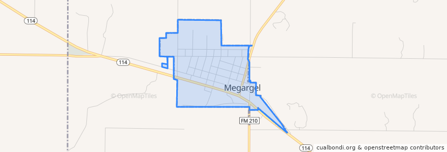 Mapa de ubicacion de Megargel.