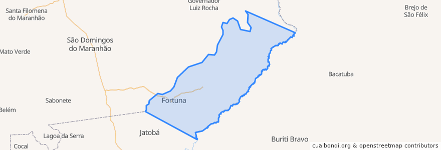 Mapa de ubicacion de Fortuna.