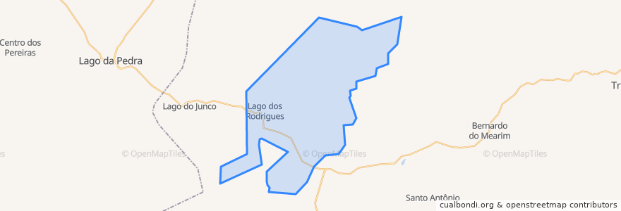 Mapa de ubicacion de Lago dos Rodrigues.