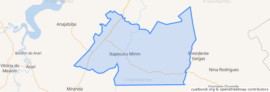 Mapa de ubicacion de Itapecuru-Mirim.