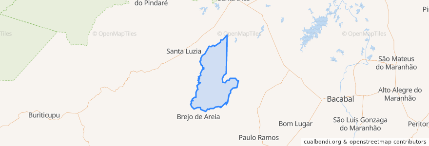 Mapa de ubicacion de Altamira do Maranhão.