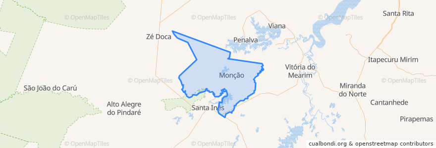 Mapa de ubicacion de Monção.