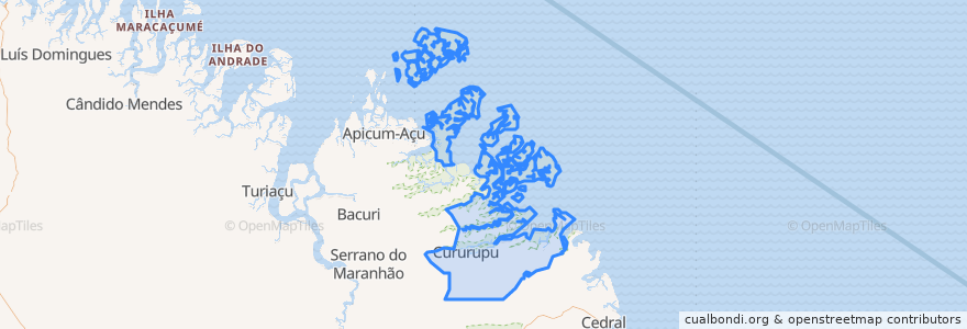 Mapa de ubicacion de Cururupu.