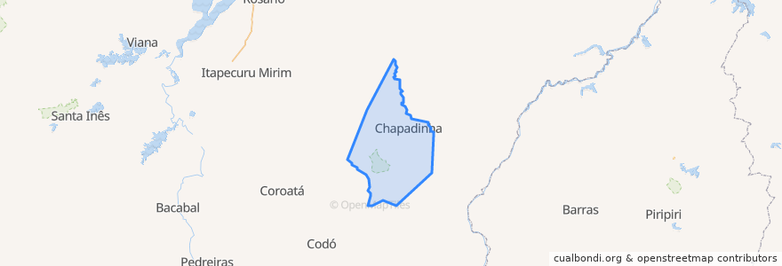 Mapa de ubicacion de Chapadinha.