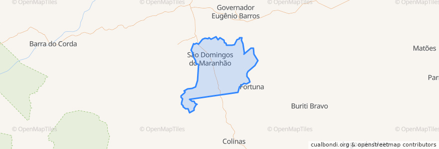 Mapa de ubicacion de São Domingos do Maranhão.