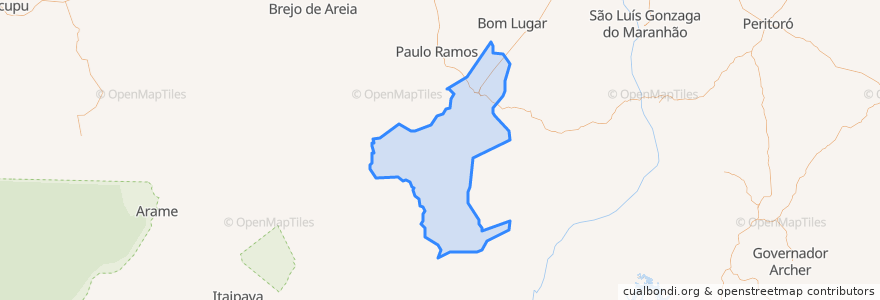 Mapa de ubicacion de Lago da Pedra.