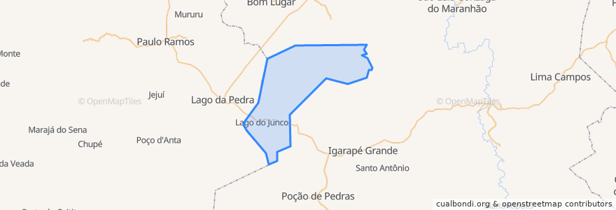 Mapa de ubicacion de Lago do Junco.