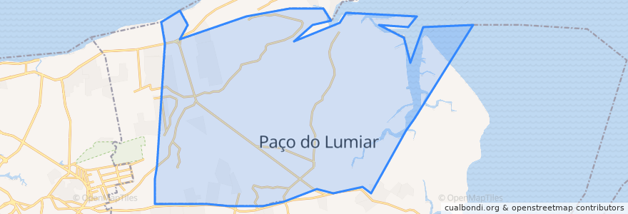 Mapa de ubicacion de Paço do Lumiar.