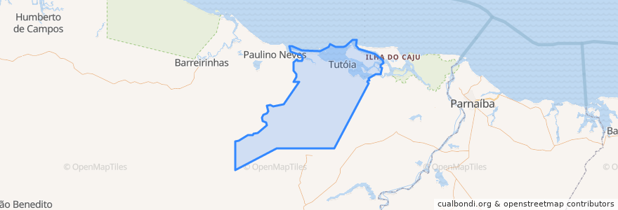 Mapa de ubicacion de Tutóia.