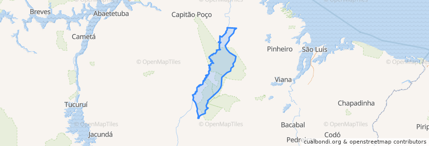 Mapa de ubicacion de Centro Novo do Maranhão.