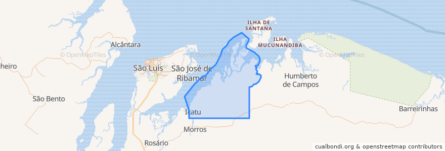 Mapa de ubicacion de Icatu.