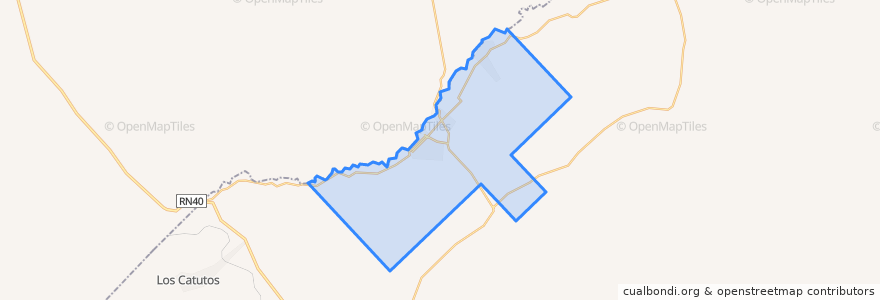 Mapa de ubicacion de Municipio de Mariano Moreno.