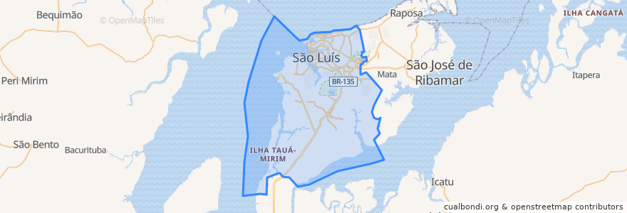 Mapa de ubicacion de São Luís.