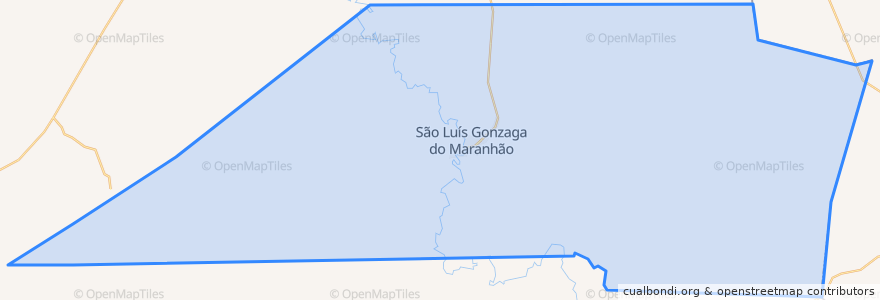 Mapa de ubicacion de São Luís Gonzaga do Maranhão.