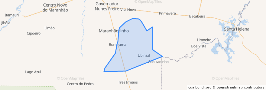 Mapa de ubicacion de Presidente Médici.