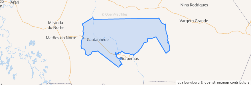 Mapa de ubicacion de Cantanhede.