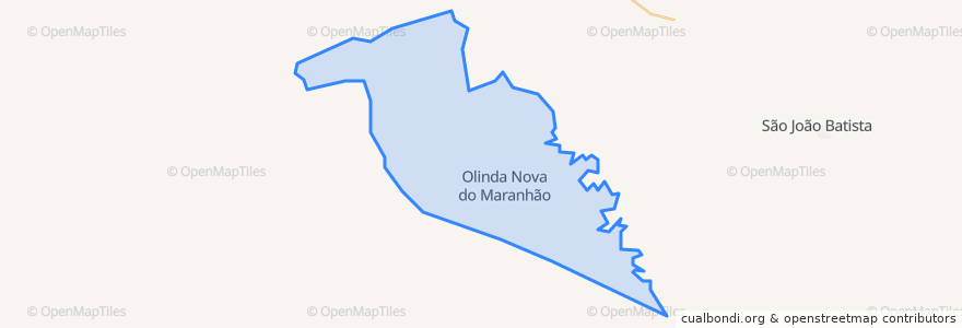 Mapa de ubicacion de Olinda Nova do Maranhão.