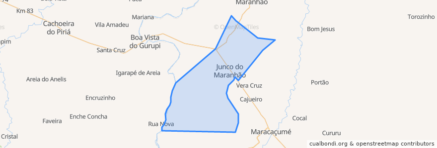 Mapa de ubicacion de Junco do Maranhão.