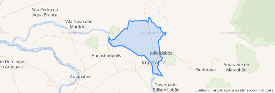 Mapa de ubicacion de Imperatriz.