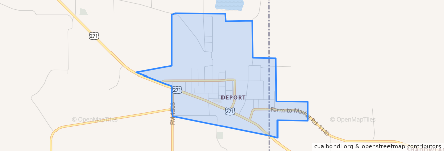Mapa de ubicacion de Deport.