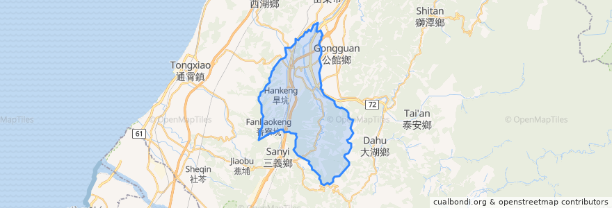 Mapa de ubicacion de 銅鑼郷.