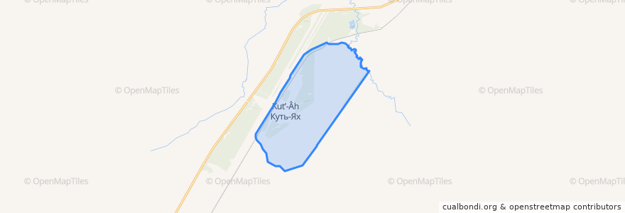 Mapa de ubicacion de сельское поселение Куть-Ях.