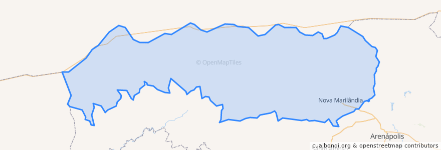 Mapa de ubicacion de Nova Marilândia.