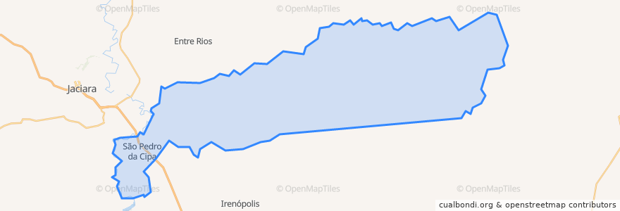 Mapa de ubicacion de São Pedro da Cipa.